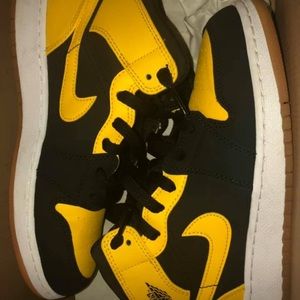 Black & Yellow Air Force Ones